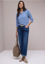 Shirt in Unifarbe