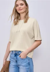 Dropped Shoulder Shirt im Silk