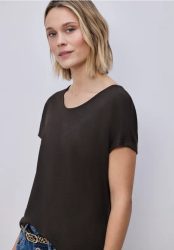 Dropped Shoulder Shirt im Leinen