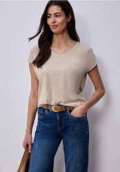 Dropped Shoulder Shirt im Leinen