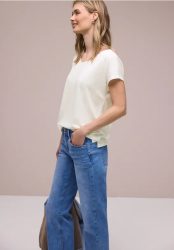 Dropped Shoulder Shirt im Leinen