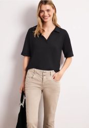 Kurzarm Poloshirt aus Jersey