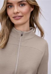 Langarm Jacke mit Turtle Neck