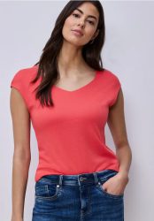 Ärmelloses Shirt mit Diamantausschnitt