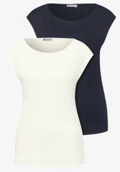 Basic Shirt mit Boatneck im 2er