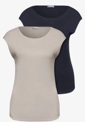 Basic Shirt mit Boatneck im 2er