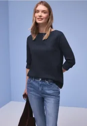 Basic Shirt aus reiner Baumwolle
