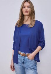 Langarm Jacke in offener Passform