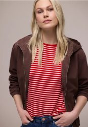Dropped Shoulder Shirt mit Streifen