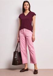 Dropped Shoulder Shirt mit V