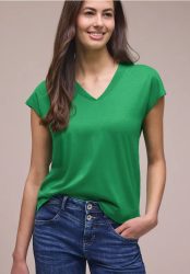 Dropped Shoulder Shirt mit V