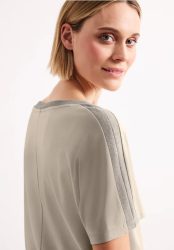 Dropped Shoulder Shirt mit Glitzer