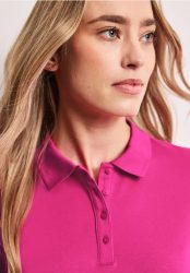 Kurzarm Poloshirt in Rippstruktur