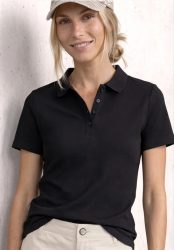 Kurzarm Poloshirt in Rippstruktur