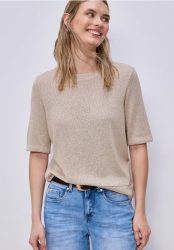 Kurzarm Shirt im schimmernden Look