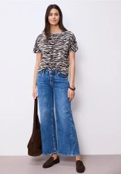 Kurzarm Shirt mit Rundhals und Print