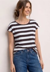 Kurzarm Shirt mit Rundhals und Print