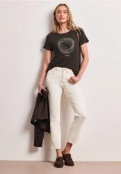 Kurzarm Shirt mit Rundhals und Print