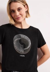 Kurzarm Shirt mit Rundhals und Print