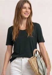 Kurzarm Shirt mit Knotendetail