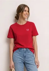 STREET ONE Kurzarmshirt Sommershirt mit Rundhals und Printdetail