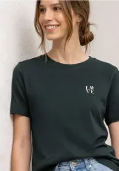 STREET ONE Kurzarmshirt Sommershirt mit Rundhals und Printdetail