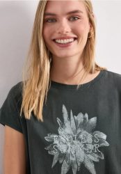 Dropped Shoulder Shirt mit Artwork