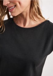 Shirt mit Boatneck und Deko