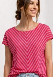 Kurzarm Shirt mit Streifenmuster