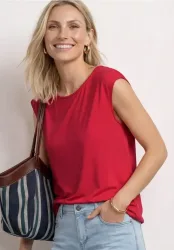 Dropped Shoulder Shirt mit U