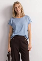 Dropped Shoulder Shirt mit Rundhals
