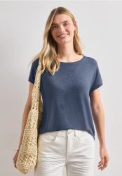 Dropped Shoulder Shirt mit Rundhals