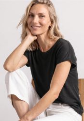 Dropped Shoulder Shirt mit Rundhals