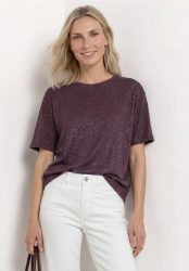 Dropped Shoulder Shirt mit Glitzerdetails