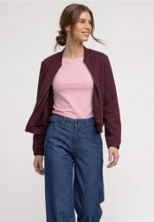 Langarm Jacke im verkürzten Schnitt