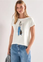 Dropped Shoulder Shirt mit Frontprint