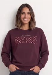 Langarm Shirt mit Wording Artwork