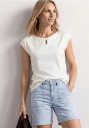 Dropped Shoulder Shirt mit Cut