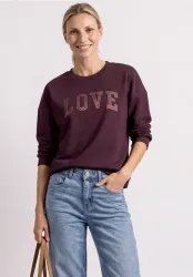 Langarm Shirt mit Wording Artwork