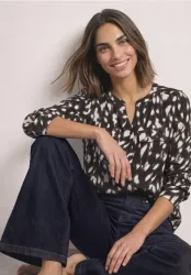 Langarm Shirt im Tunika-Look