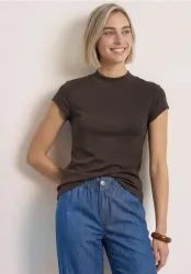 Basic Shirt mit Turtle Neck