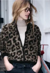 Flauschiger Leo Cardigan