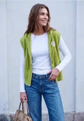Weste mit Kapuze und Zipper