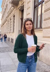 Cardigan mit V-Neck und Knopfleiste
