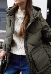 Lange Steppjacke