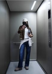Blouson mit College