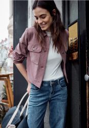 Overshirt in Unifarbe