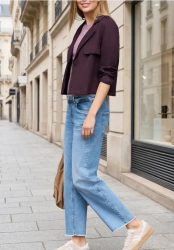 Jacke im Trench Look