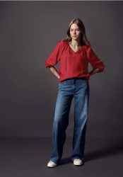 Bluse mit Raffungen