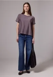 Bluse mit Seiten